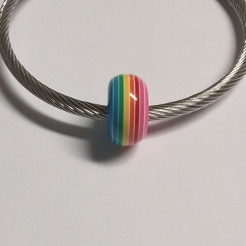 Rainbow Charm for‎ Pandora Style Bracelet